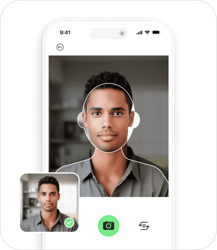 steps to use passport photo app Passure