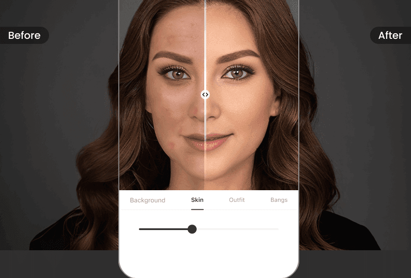 Obtenez un aspect naturel et raffiné sur votre photo d'identité grâce aux effets de beauté spéciaux de notre application.